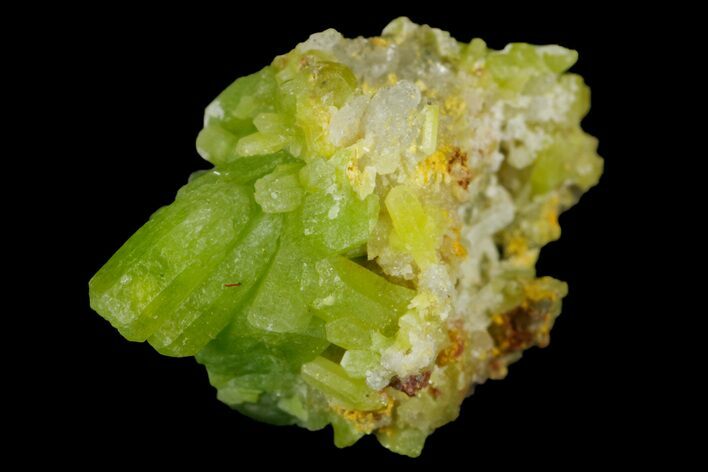 Vibrant Green Pyromorphite Crystal Cluster - China #177179